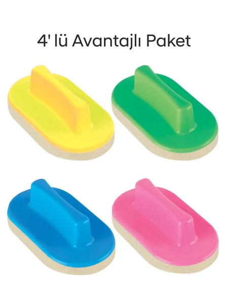 Kraf 575G Keçeli Yazı Tahtası Silgisi 4' lü Set ürün görseli 1
