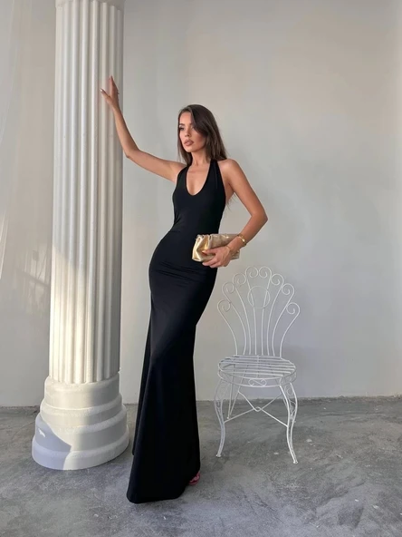 kADIn MAXİ HALTER ELBİSE - Resim 2
