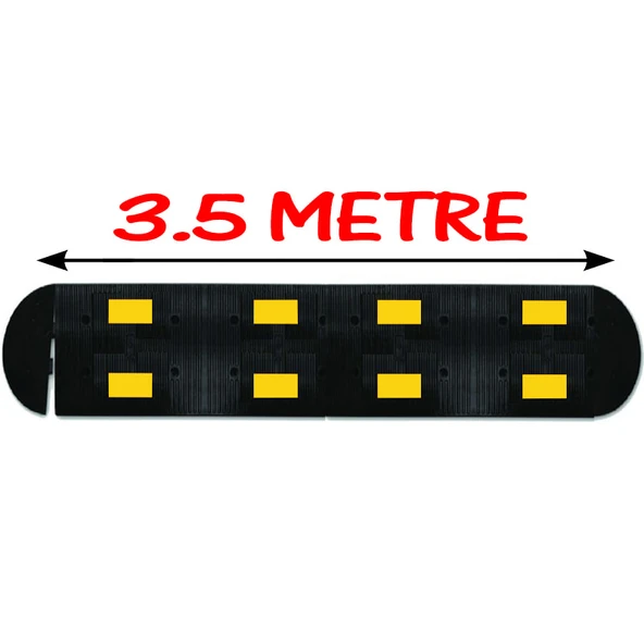 Yol Kasisi Kauçuk Kasis Hız Kesici Sınırlayıcı Kauçuk Şaseli Kasis 3.5 Metre (50x40 cm) ürün görseli 1
