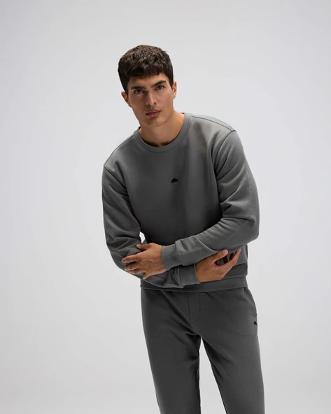 Ellesse EM556-ANT Erkek Antrasit Sweat - Resim 3