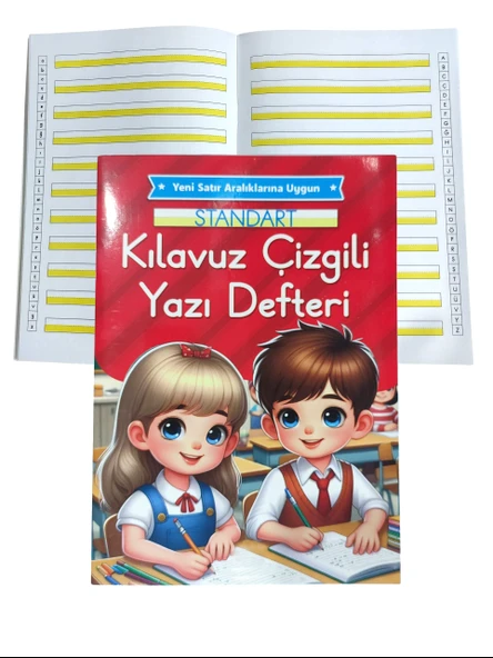 Yeni Müfradat Kılavuz Çizgili Güzel Yazı Defteri Orta Boy 16.5x24 -1 Adet ürün görseli 1