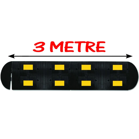 Yol Kasis Kauçuk Hız Kesici Sınırlayıcı Kasis Kauçuk Şaseli Kasis 3 Metre (50x40 cm) ürün görseli 1