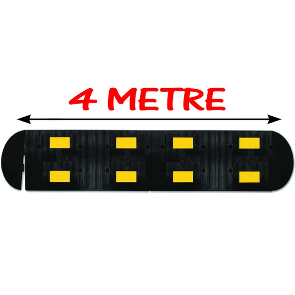 Kauçuk Kasis Trafik Yol Kasisi Hız Kesici Kauçuk Şaseli Kasis 4 Metre (50x40 cm) ürün görseli 1