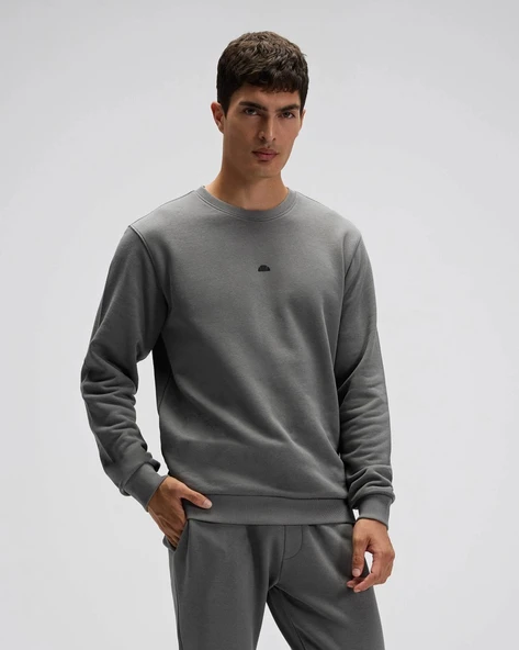 Ellesse EM556-ANT Erkek Antrasit Sweat - Resim 7