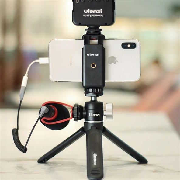 Ulanzi U-60 Vlog Top Kafa (Ball Head) Tripod Kafa - Resim 8
