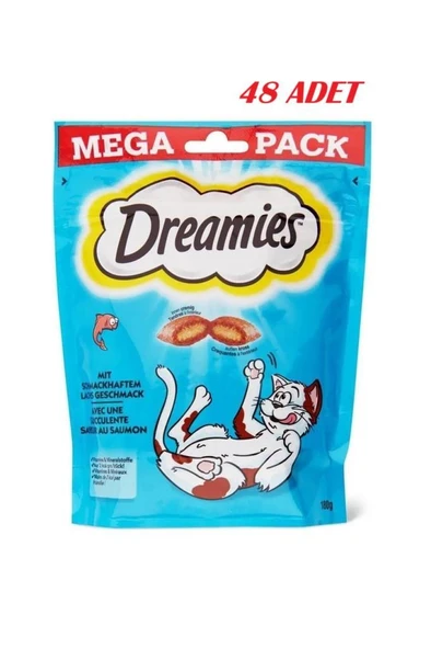 Dreamies Mega Somonlu Kedi Ödül Maması 180 Gr*48 ADET ürün görseli 1