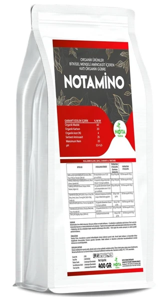 Notamino Bitkisel Menşeli,Amino Asitli Organik Gübre 400 Gr ürün görseli 1