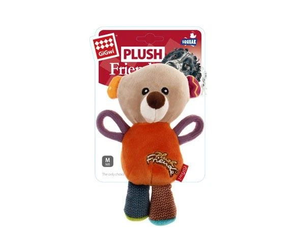 Gigwi Plush Friendz Sesli Ayı Peluş Köpek Oyuncagı ürün görseli 1