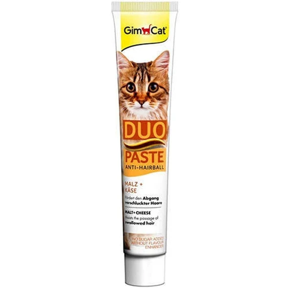 Gimcat Duo Anti-Hairball Paste Tüy Sağlığı Için Peynirli Kedi Macunu 50 gr ürün görseli 1