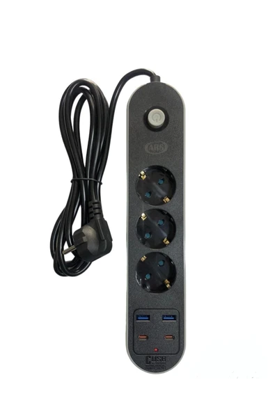 Ars 3 Lu 2mtakım Kormalı Uzatma Kablosu Usb Type-c ürün görseli 1
