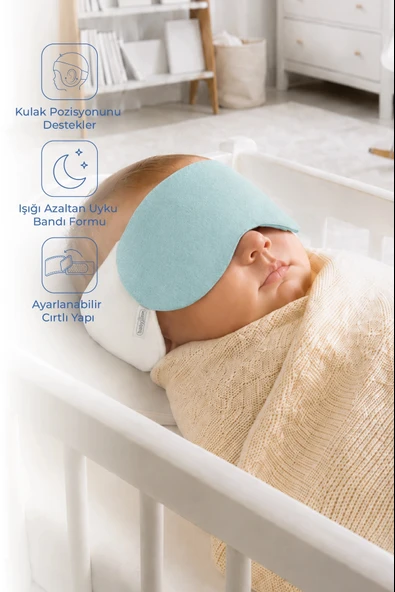 Babyjem Kepçe Kulak Önleyici ve Uyku Bandı Mint ürün görseli 1