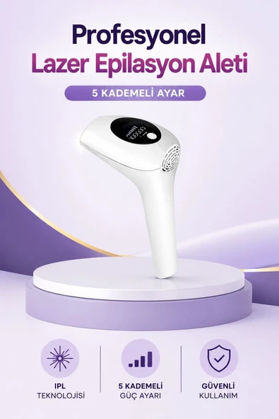 Ipl Lazer Epilasyon Aleti 5 Kademeli Güç Ayarlı ürün görseli 1