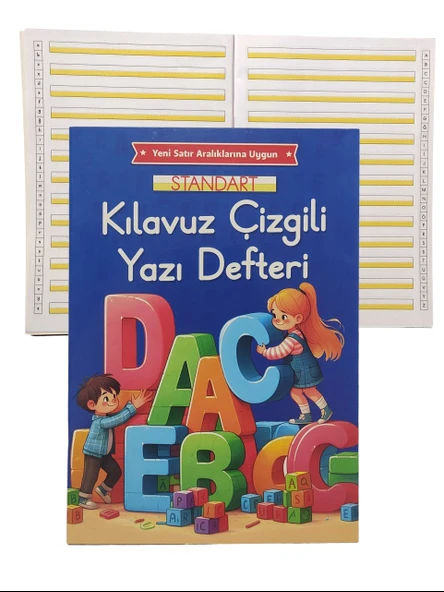Yeni Müfradat Kılavuz Çizgili Güzel Yazı Defteri Büyük Boy 19x27cm -1 Adet ürün görseli 1