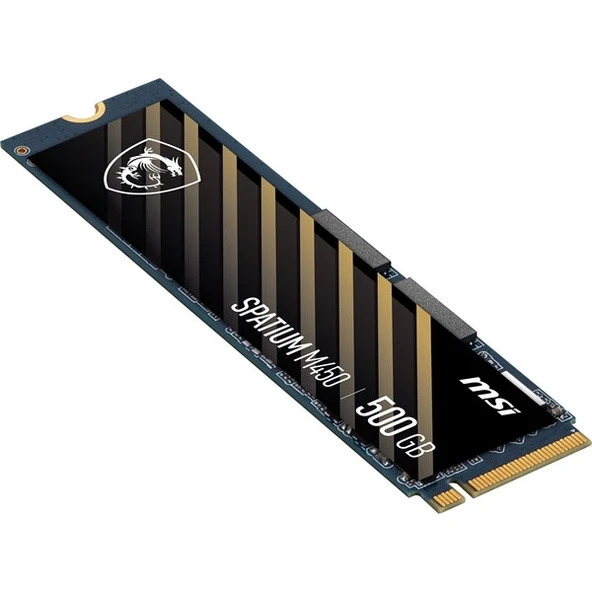 MSI SSD SPATIUM M450 PCIE 4.0 NVME M.2 500GB V1 R:3000 W:2000 ürün görseli 1