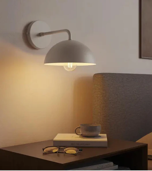 mylights modern spor beyaz aplik duvar aplik yatak başı otek cafe aplik ürün görseli 1