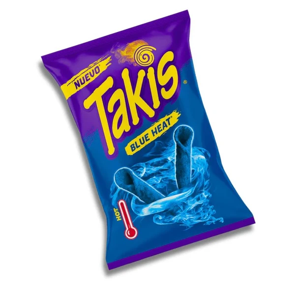 Takis Blue Heat 90 g Limon Aromalı Acı Biberli Çeşnili Mısır Çerezi ürün görseli 1