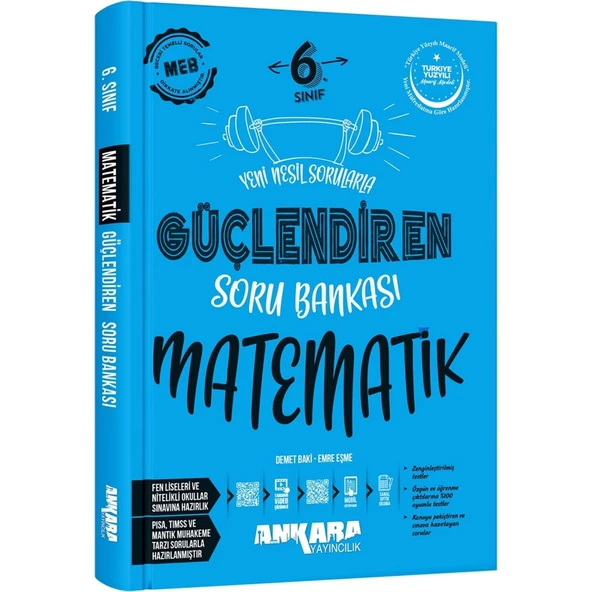 Ankara Yayıncılık 6. Sınıf Matematik Güçlendiren Soru Bankası ürün görseli 1