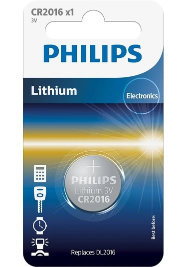 PHILIPS CR2016 3V Lityum  Pil ürün görseli 1