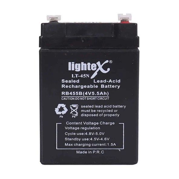 Lightex Lt-45 4v 5.5ah Işıldak Fener Aküsü ürün görseli 1