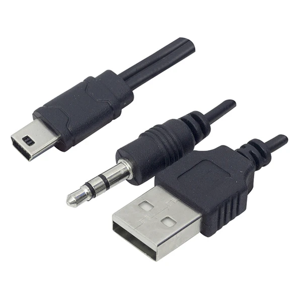 POWERMASTER USB TO AUX - 5 PİN KABLO (MÜZİK KUTUSU KABLOSU)* PL-8624 ürün görseli 1