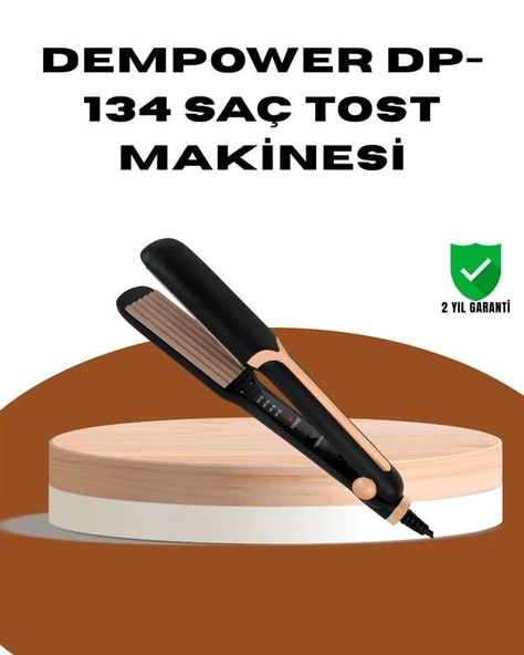 Dempower Dp-134 Saç Tost Makinesi – Kolay Kullanım, Hızlı Sonuç, Uzun Süre Kalıcılık ürün görseli 1