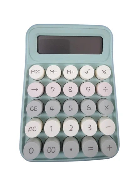SÜDOR HM1823 8 HANE RENKLİ YUVARLAK TUŞLU PASTEL HESAP MAKİNESİ ürün görseli 1