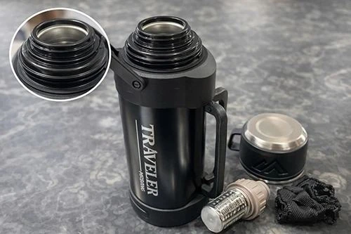 1200 Ml Çift Katmanlı Vakumlu Paslanmaz Çelik Termos Alk4639 - Resim 2