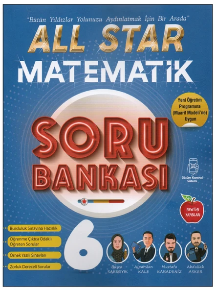 Newton 6. Sınıf Matematik All Star Soru Bankası ürün görseli 1