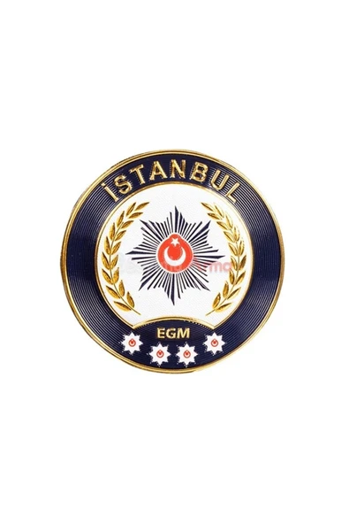 İstanbul Polis Arması 3D, 2025 Yeni Tip, Cırtlı, Standart Ölçü, 1.sınıf Kalite ürün görseli 1