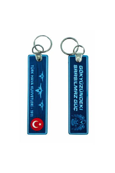 Türk Hava Kuvvetleri Anahtarlık 3D, (12 cm uzunluğunda x 3 cm genişliğinde ) 1. Kalite ürün görseli 1