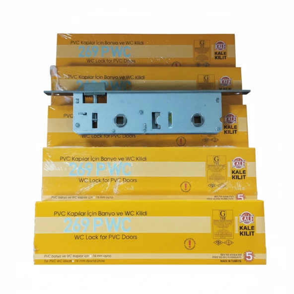 BANYO VE WC KİLİDİ 35 MM 5 ADET 269 PWC PVC KAPILAR İÇİN ürün görseli 1