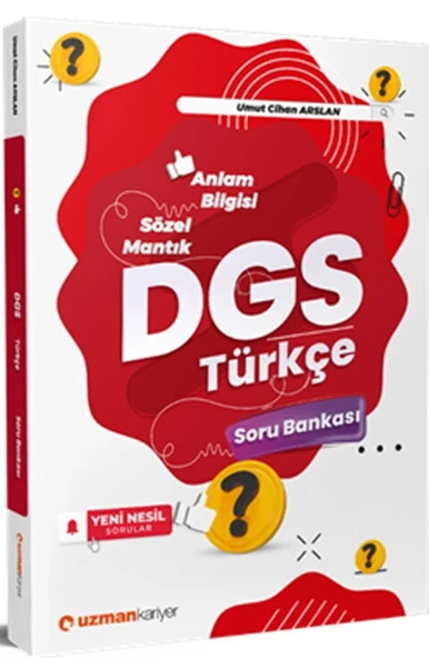 Uzman Kariyer DGS Türkçe Sözel Mantık Anlam Bilgisi Soru Bankası ürün görseli 1