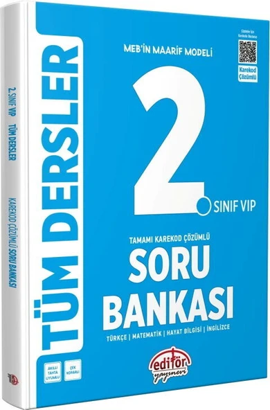 Editör Yayınları 2. Sınıf VIP Tüm Dersler Soru Bankası ürün görseli 1