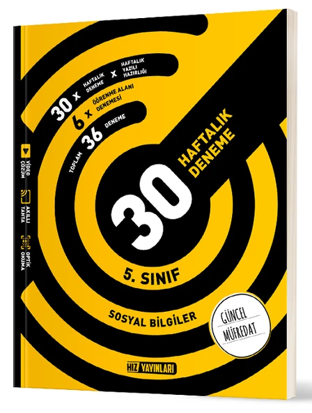 Hız Yayınları 5. Sınıf Sosyal Bilgiler 30 Deneme Hız Yayınları ürün görseli 1
