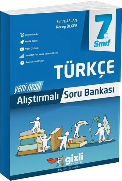 7. Sınıf Türkçe Alıştırmalı Soru Bankası Gizli Yayınları ürün görseli 1