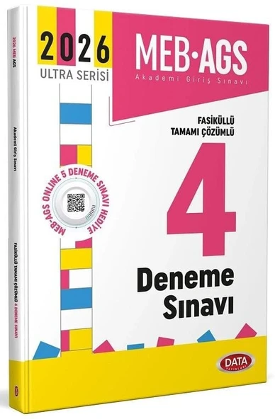 Data 2026 MEB-AGS Tüm Dersler 4 Deneme Fasiküllü Çözümlü Ultra Serisi Data Yayınları ürün görseli 1