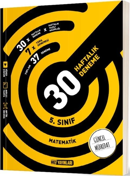 Hız Yayınları 5. Sınıf Matematik 30 Haftalık Deneme ürün görseli 1