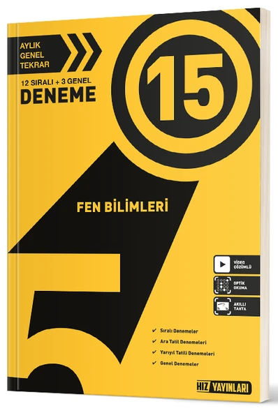Hız Yayınları 5. Sınıf Fen Bilimleri 30 Haftalık Deneme ürün görseli 1