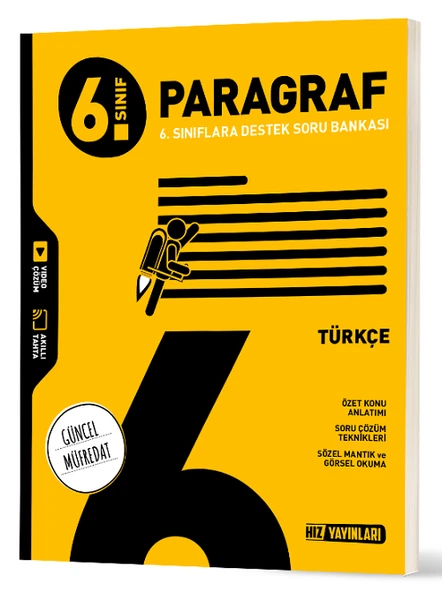 Hız Yayınları 6. Sınıf Türkçe Paragraf Soru Bankası ürün görseli 1