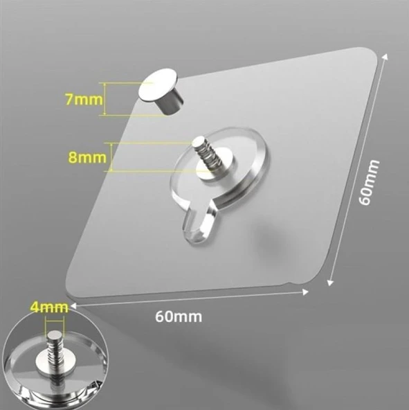Zhltools Ultra Güçlü Vantuzlu Askı 5li ürün görseli 1