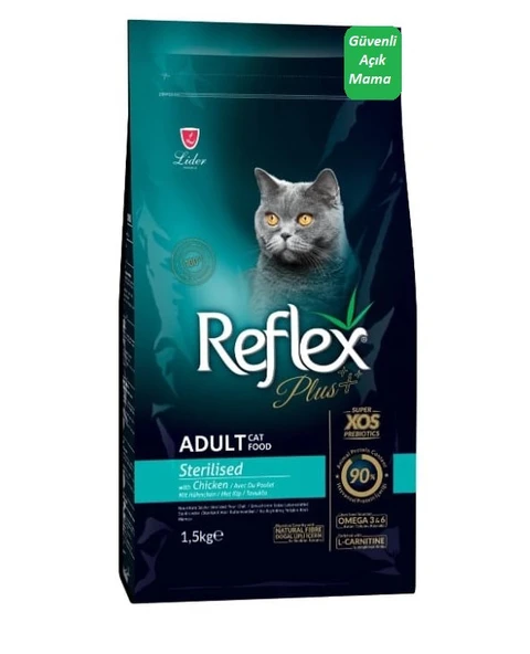Reflex Plus Sterilised Tavuklu Kısırlaştırılmış Yetişkin Kedi Maması 1,5 KG ürün görseli 1