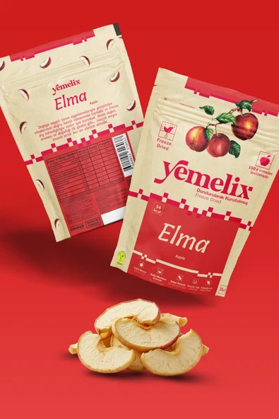 Freeze Dried Elma Kuru Meyve Cipsi - Dondurularak  Kurutulmuş Elma 15G ürün görseli 1