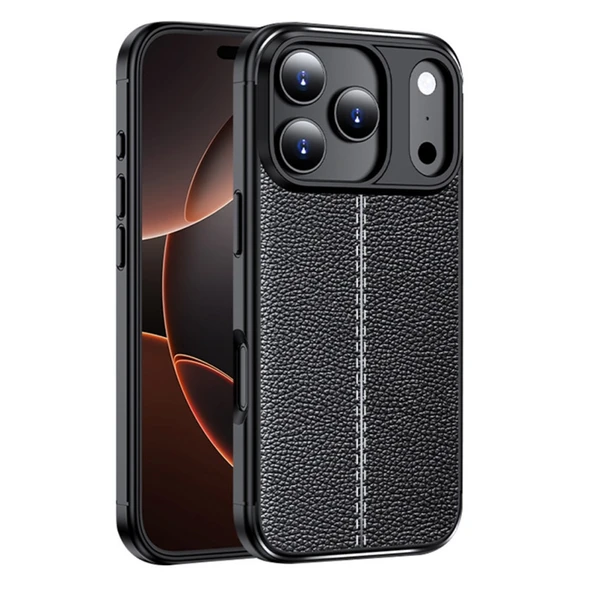 Gpack iPhone 17 Pro uyumlu Kılıf Niss Silikon Deri Görünümlü ürün görseli 1