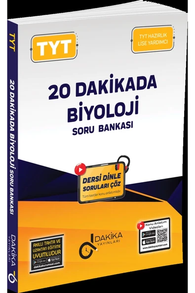 DAKİKA TYT BİYOLOJİ SORU BANKASI ürün görseli 1