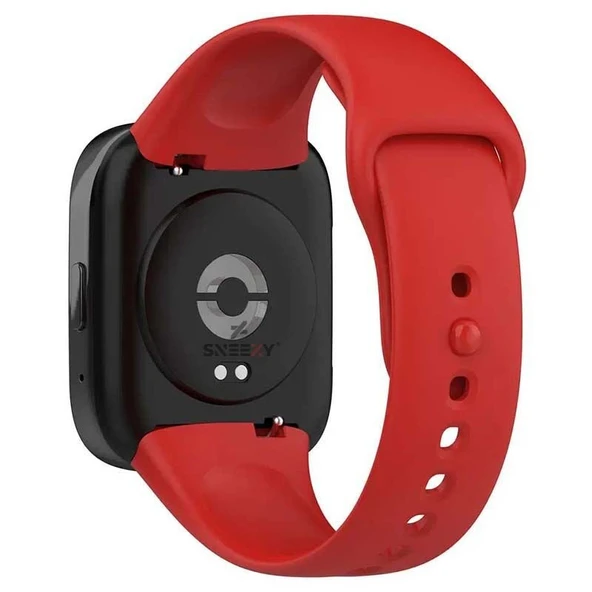 Sneezy Xiaomi Redmi Watch 3 Active Uyumlu PureLux Soft Silikon Kordon  Kırmızı ürün görseli 1