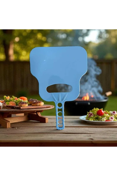 Ar Armese Mangal Yelpazesi El Tipi Plastik, Barbekü ve Mangal Kömür Yakma İçin Pratik Üfleyici İnce ürün görseli 1