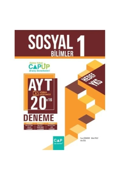 ÇAP AYT SOSYAL BİLİMLER 1 DENEME ürün görseli 1