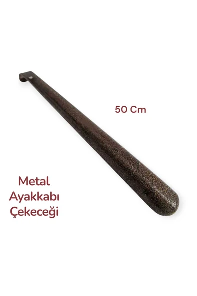 Ar Armese 50 Cm Dayanıklı Uzun Metal Ayakkabı Çekeceği - Eğilmeden Ayakkabınızı Giyin - Kerata ürün görseli 1