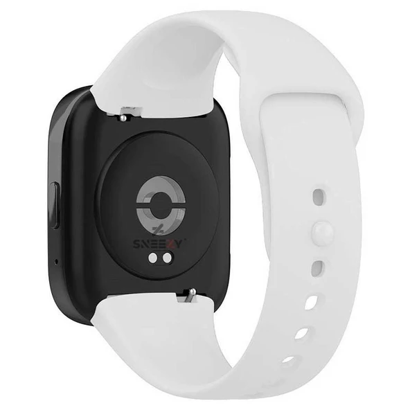 Sneezy Xiaomi Redmi Watch 3 Active Uyumlu PureLux Soft Silikon Kordon  Beyaz ürün görseli 1