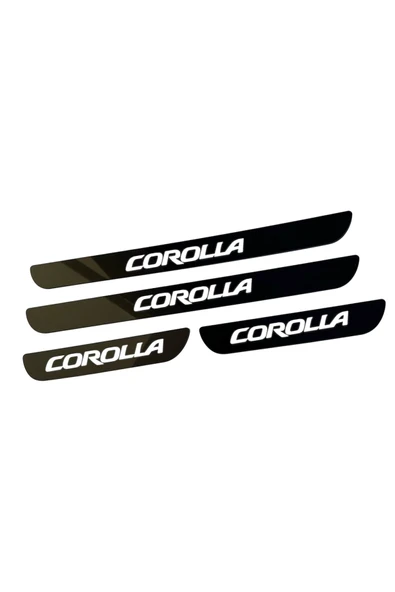 COROLLA PLEKSİ KAPI EŞİĞİ PİANO BLACK 4 PARÇA - Resim 2